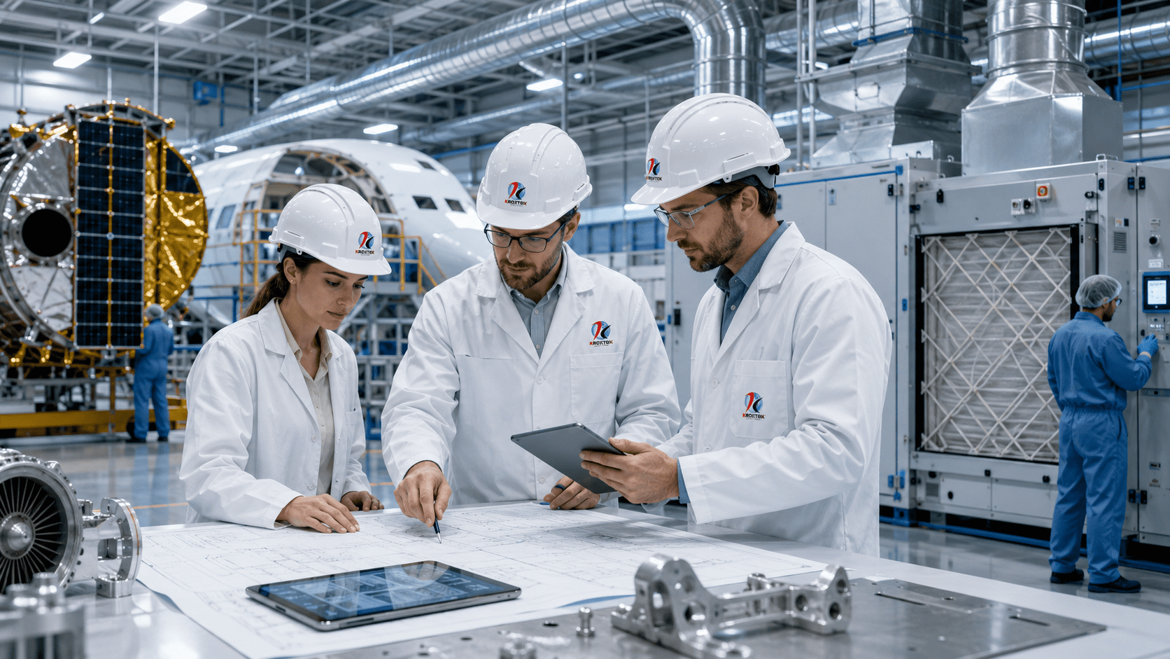 Ambiente controlado para industria aeroespacial